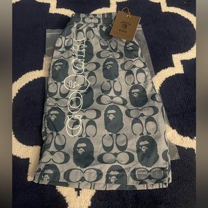 Coach X Bape swimming trunks